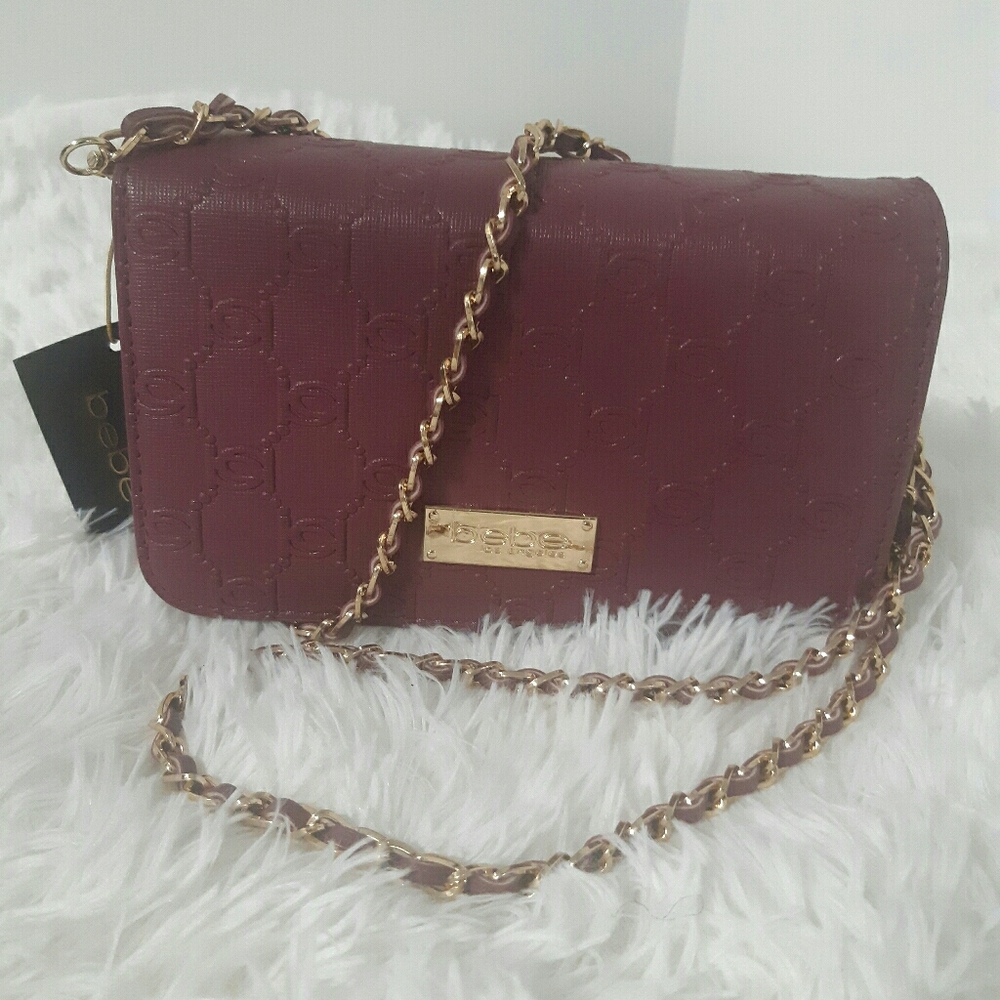 Bebe handbag(burgundy)